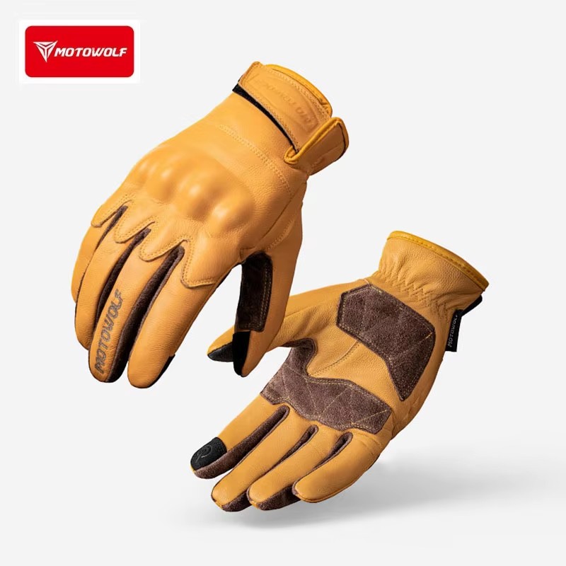 Motorcycle Glove Knuckle - Sarung Tangan Sepeda Motor Kulit Sarung