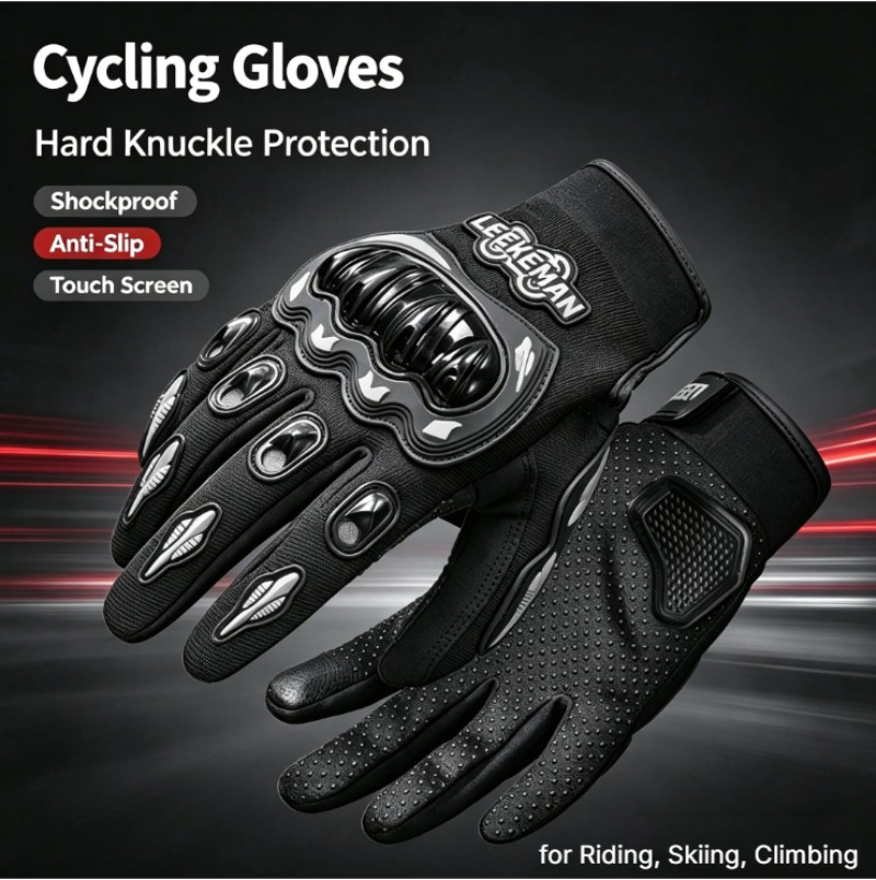 Motorcycle Glove Knuckle - Sarung Tangan Motor Anti-Selip dan Tahan