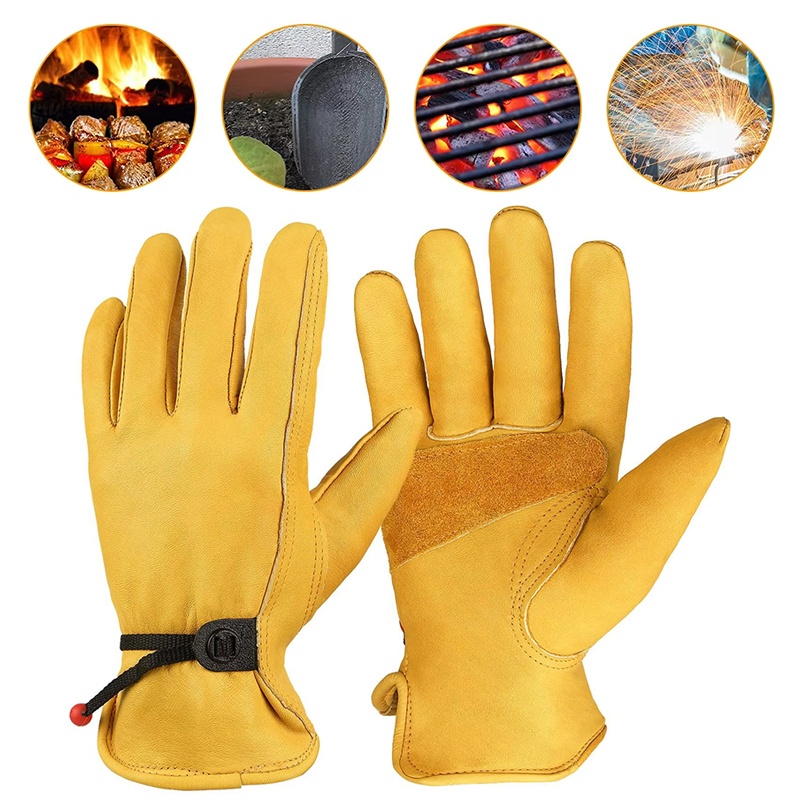Leather Driving Glove - 1 Pasang Sarung Tangan Kerja Kulit,
