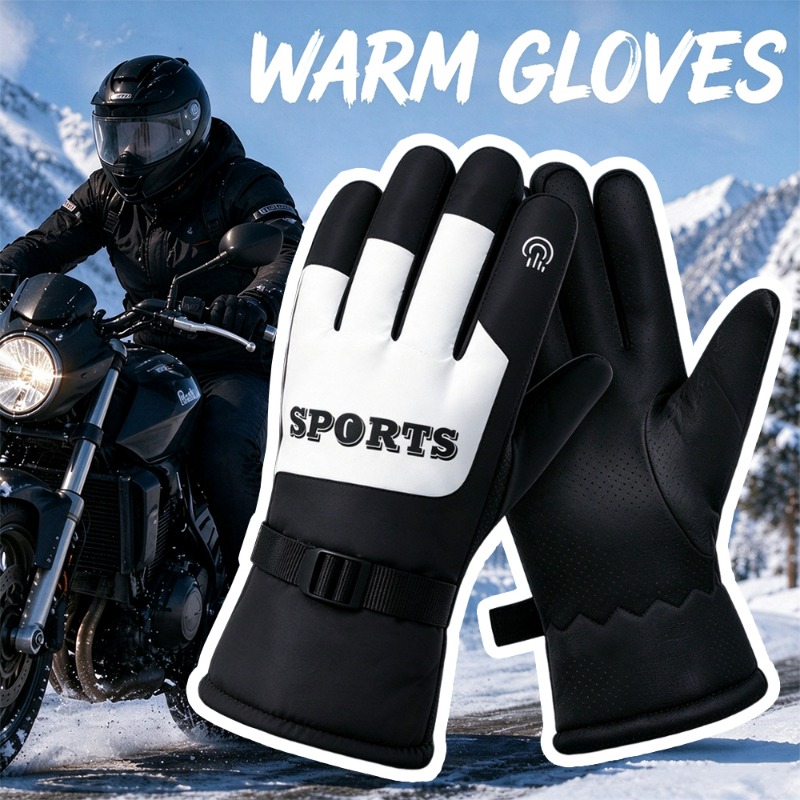 Ski Glove Waterproof - Sarung Tangan Motor Musim Dingin, Tahan