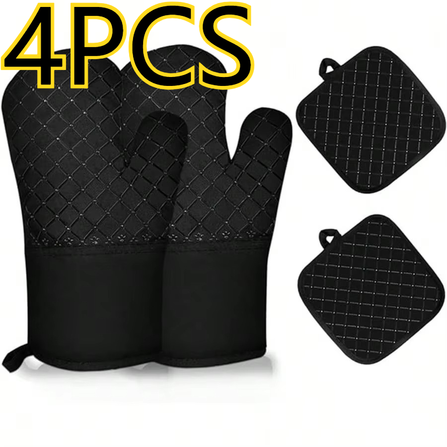 4 Pasang Sarung Tangan Silikon - Heat Resistant Glove ulasan dan harga