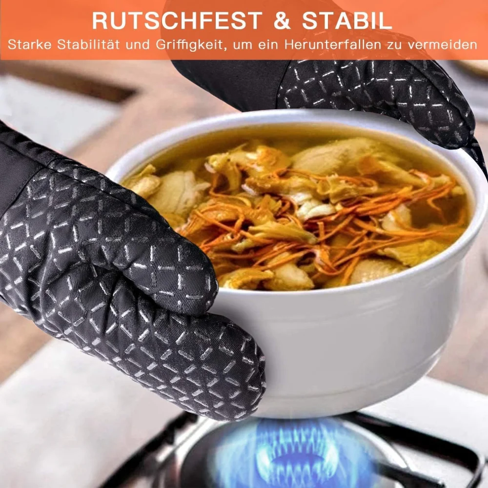 4 Pasang Sarung Tangan Silikon - Heat Resistant Glove ulasan dan harga